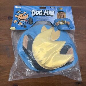BRAND NEW IN PACKAGE DISGUISE DOG MAN COSTUME ACCESSORY KIT - HAT & DECAL
